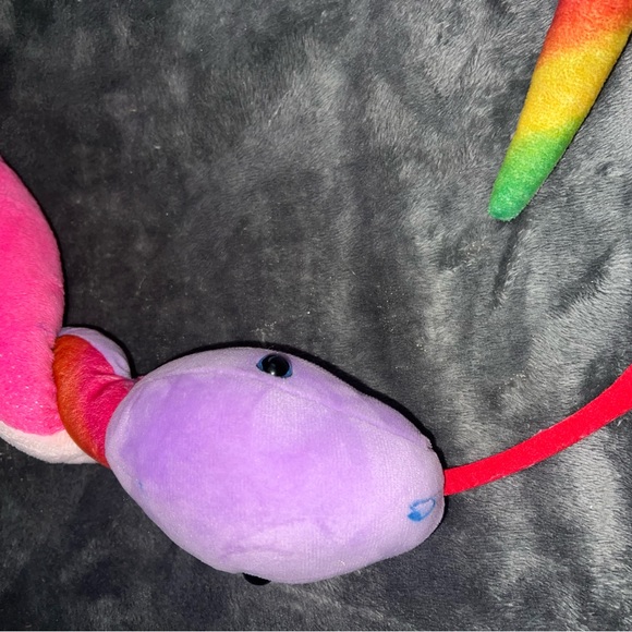 Adventure Planet Snake Plush Twisted Multi Color 57” Stuffed Reptile Pink Purple - Picture 9 of 16